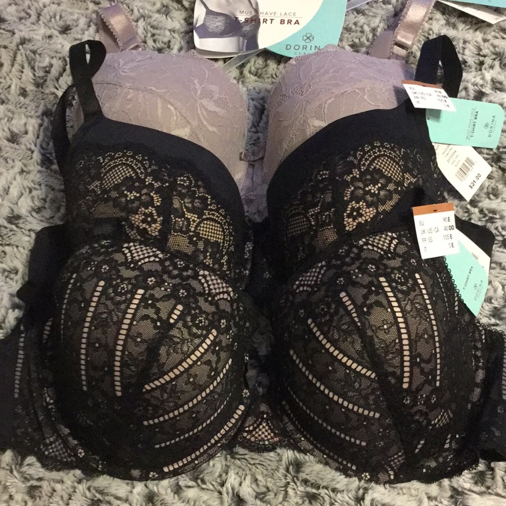 3 new 40DD bras lace